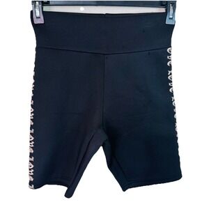 Roma Concept by Rosee Women M Sport Compression Shorts Black Monogram "One Love"